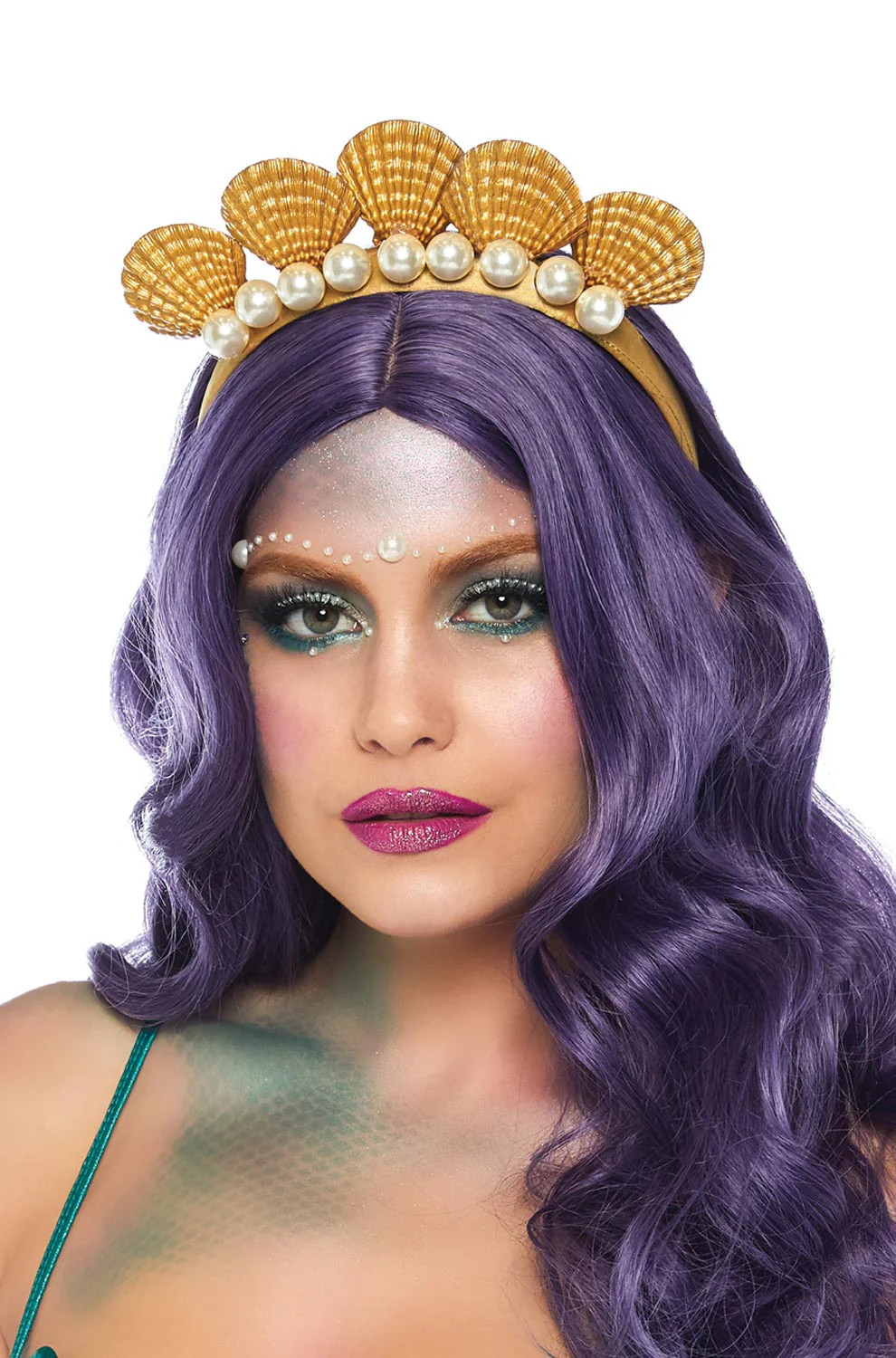 Pearls Golden Shells Mermaid Headband