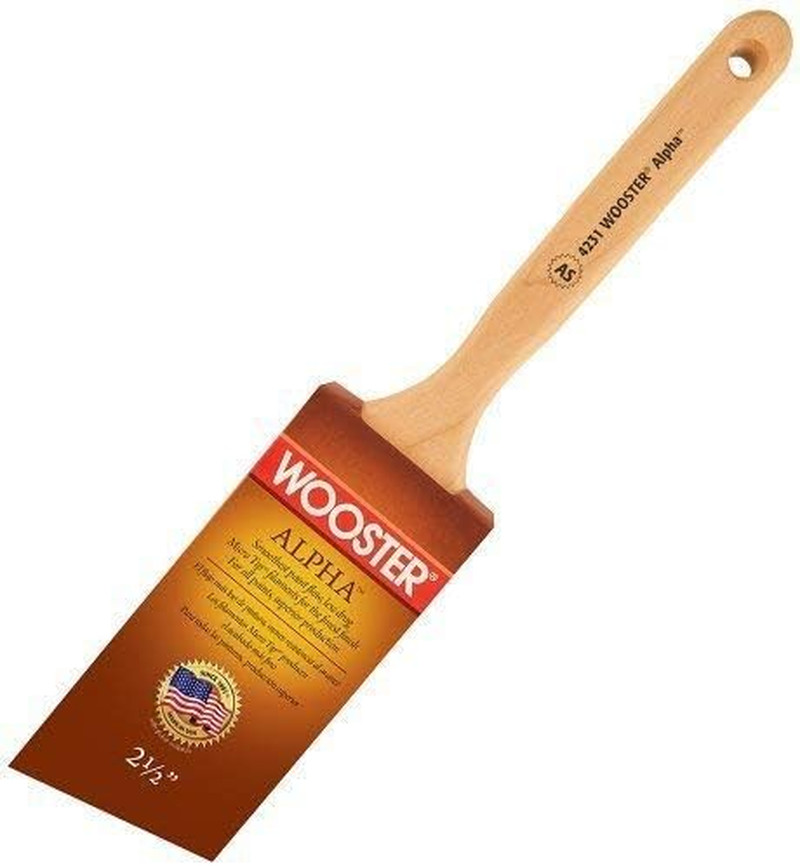 Alpha Angle 6-Pack Sash Paintbrush Set - 2.5 Inch Precision Brushes