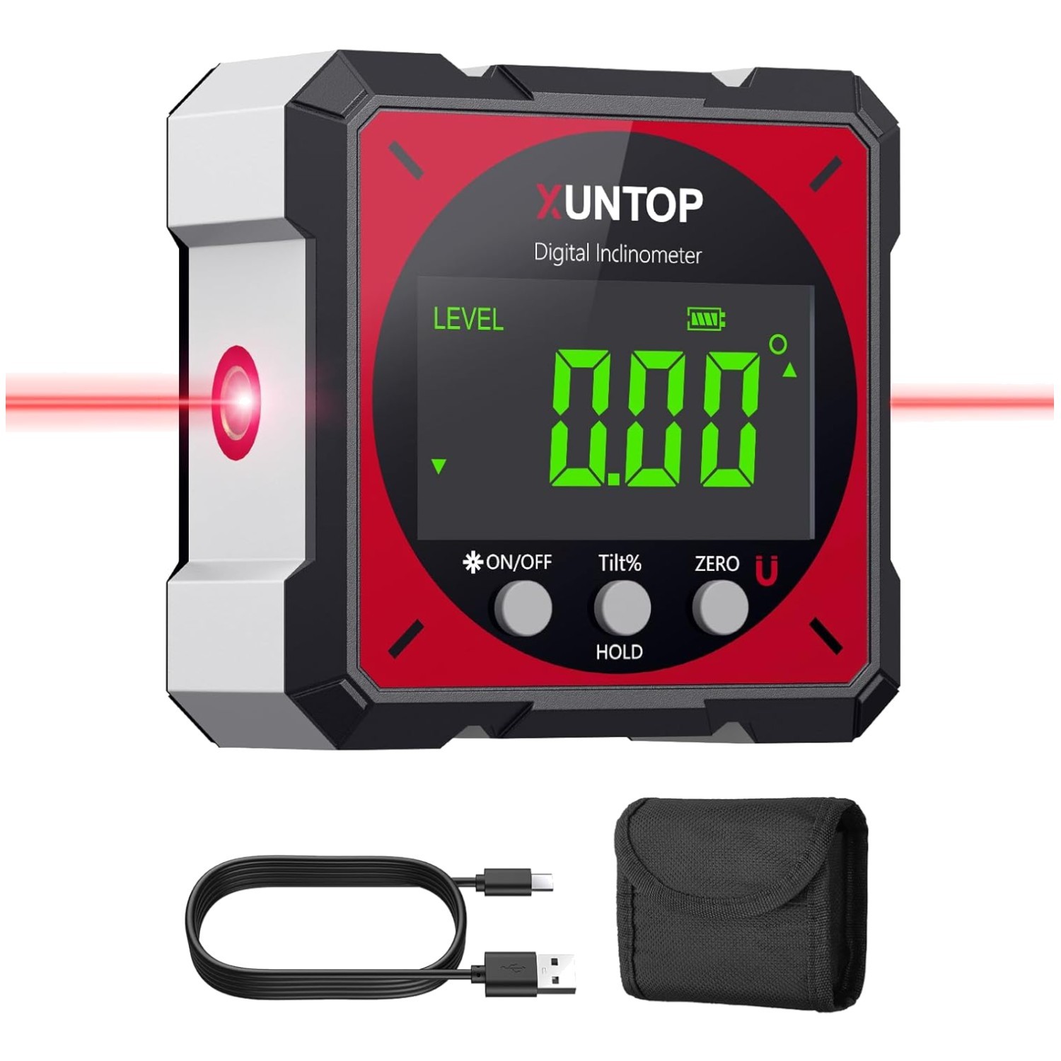 USB Charging Digital Angle Finder Inclinometer