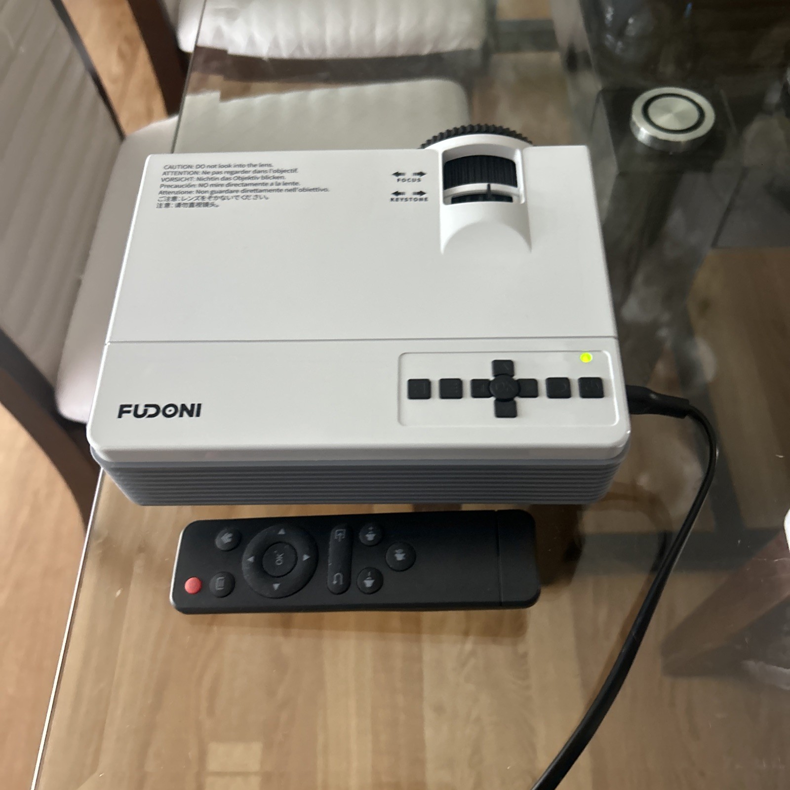 Fudoni MODEL P1 WIFI LCD Projector - Tested! OPEN BOX