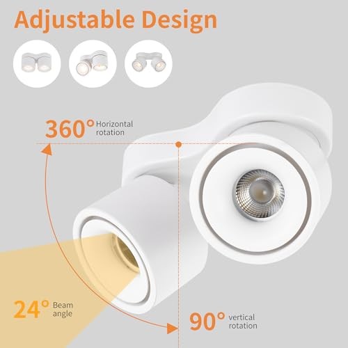 LED Dimmable Ceiling Spotlight 24W 5CCT White - 24 Watts