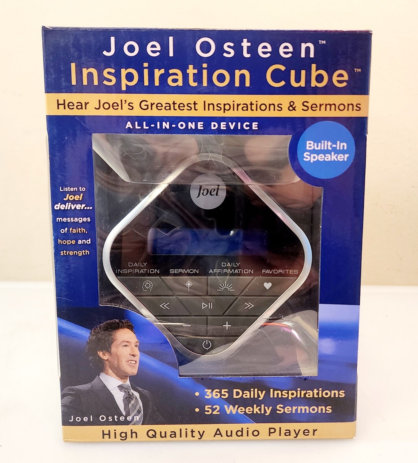 Joel Osteen Inspiration Audio Cube With Sermons And Affirmations All In 1