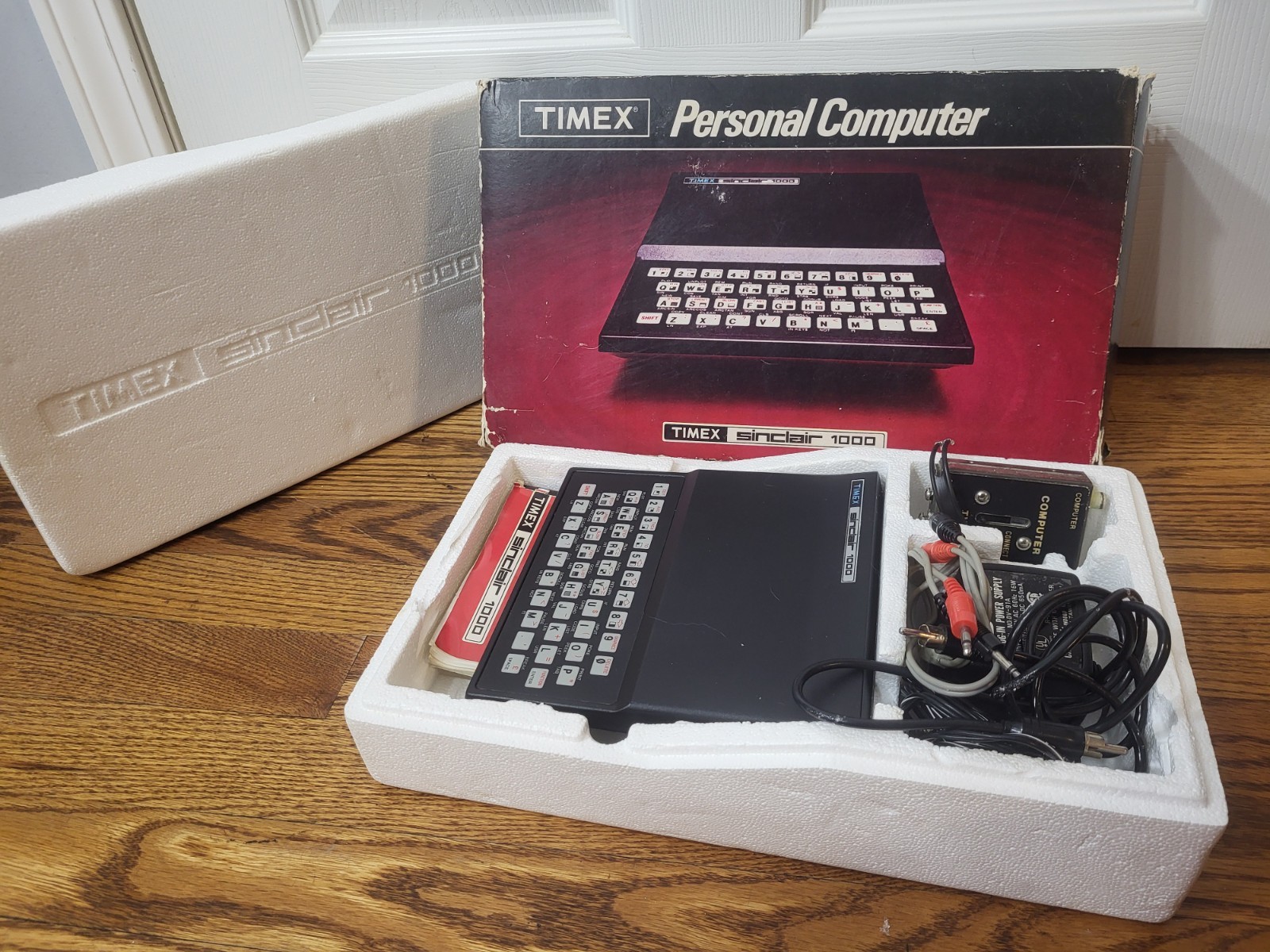 Vintage Timex Sinclair 1000 Personal Computer ONLY w/Manual + Cords UNTESTED