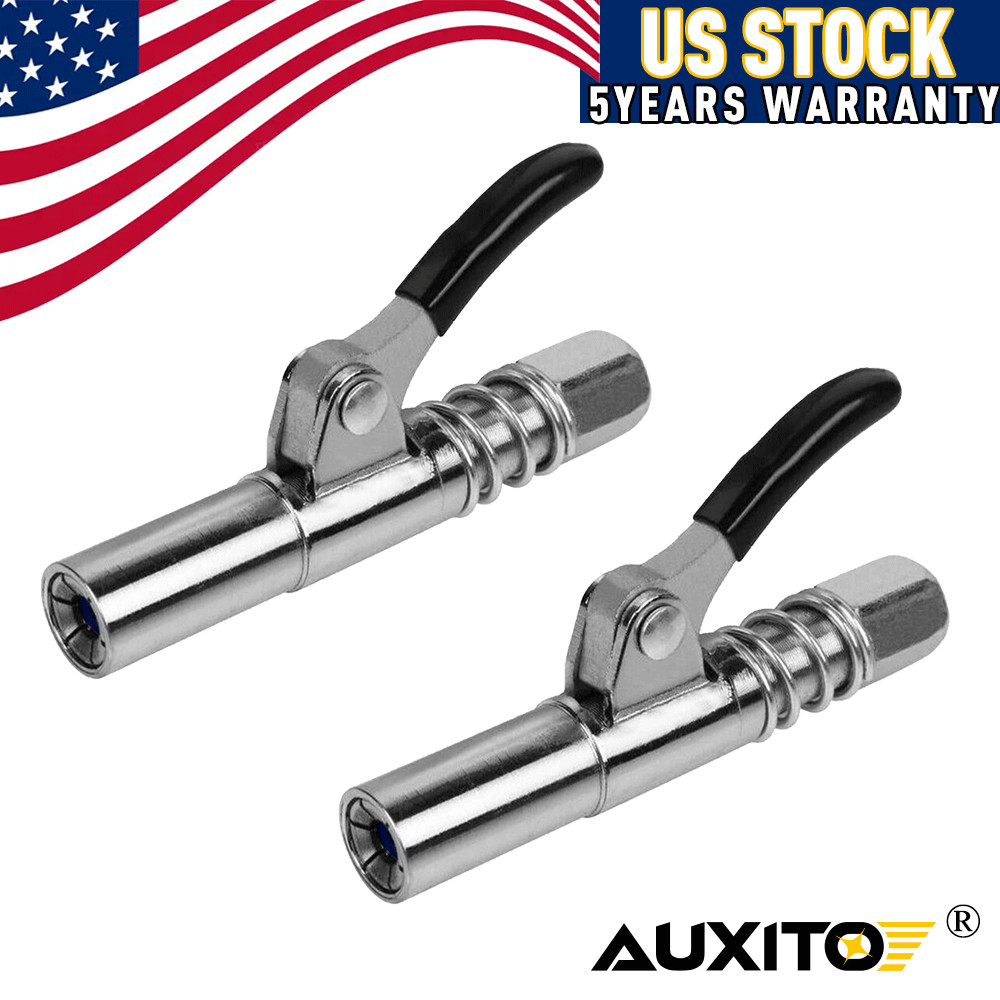 Professional Grease Gun Coupler Quick Release Lock Oil Injection Nozzle 10000PSI