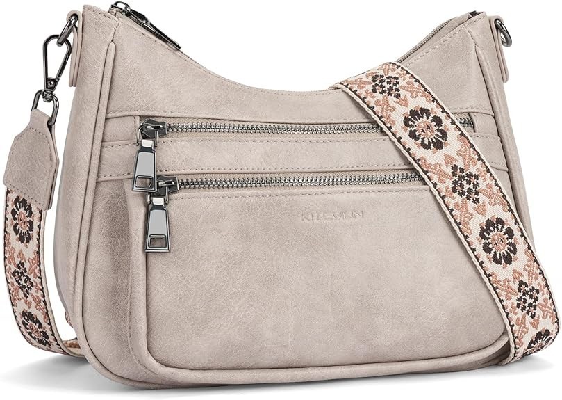 Crossbody Bags for Women Leather Purse Trendy Multi Pocket Shoulder Handbags ...