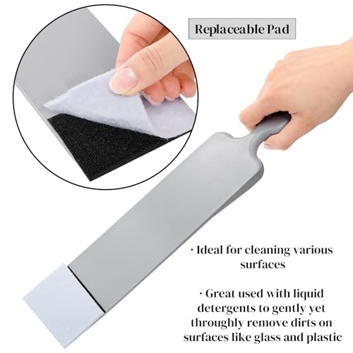 3 Pieces Window Tint Tools, Long Handle Auto Bulldozer Squeegee Scrubber