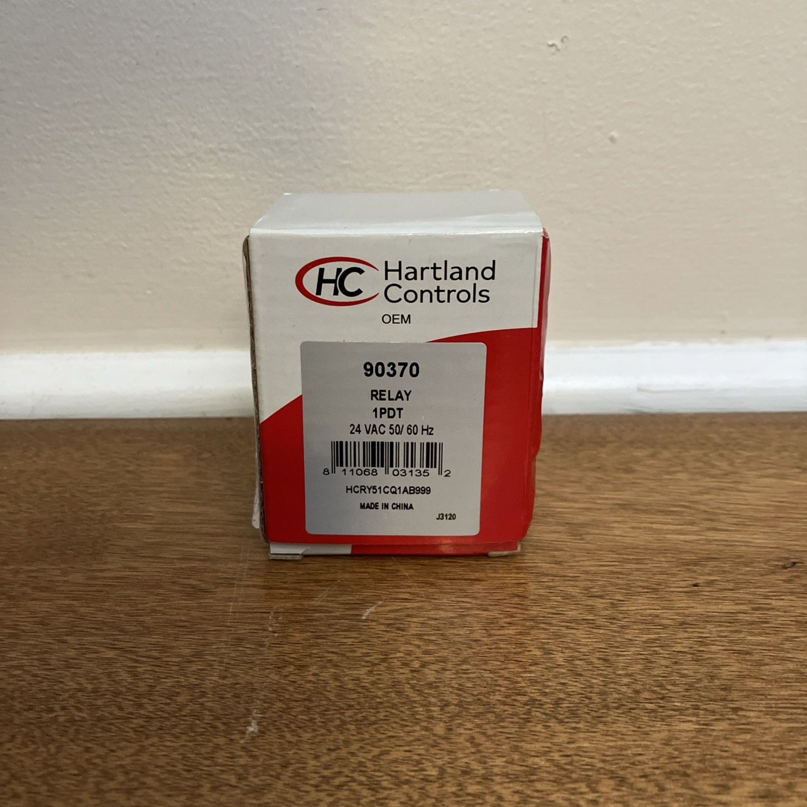 Relay 24VAC 50/60Hz Hartland Controls 90370 NIB