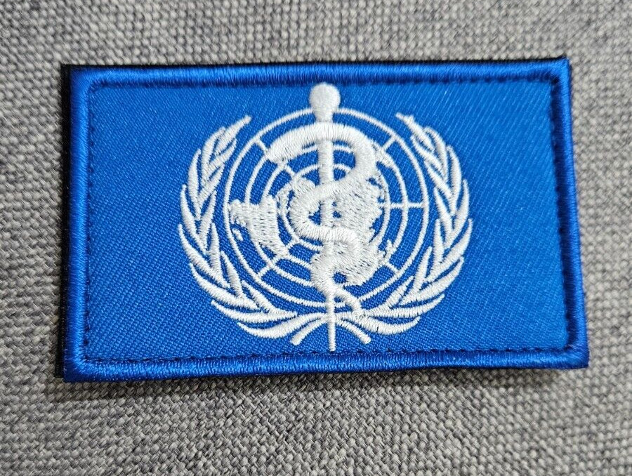 WHO United Nations Patch Flag Badge World Health Organization