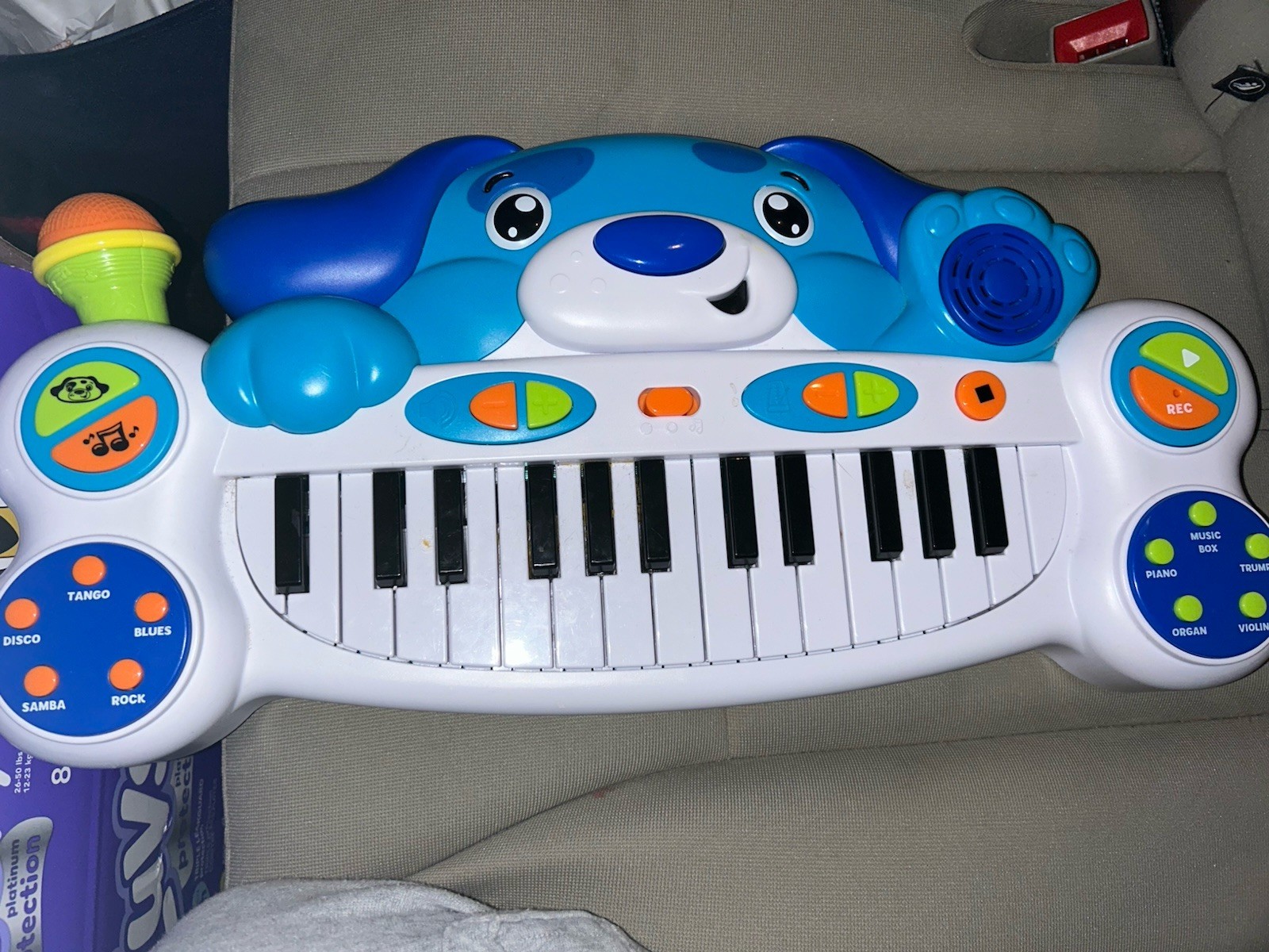 Spark Create Imagine Rolo's Keyboard Puppy Piano Microphone & Record Music Toy