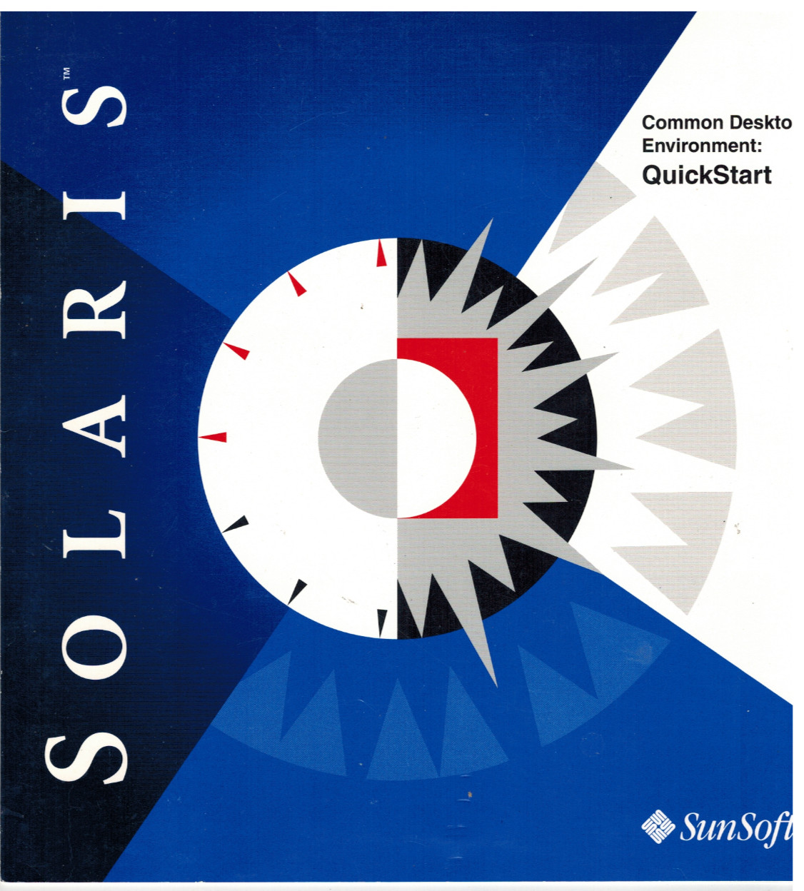 SunSoft Solaris Common Desktop Environment: QuickStart (1995) Original Foldout