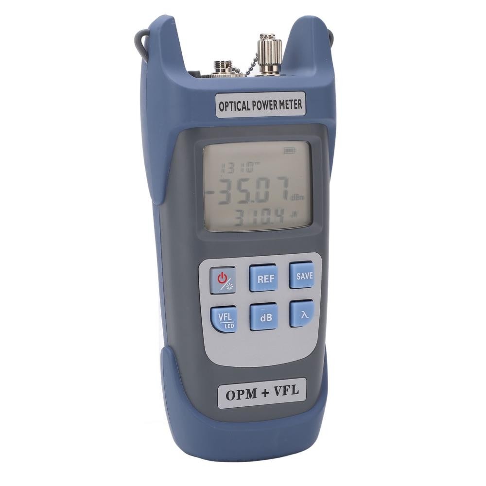 Fiber Optic Power Meter 1MW 7 Wavelength Accurate Optical Power Tester ]