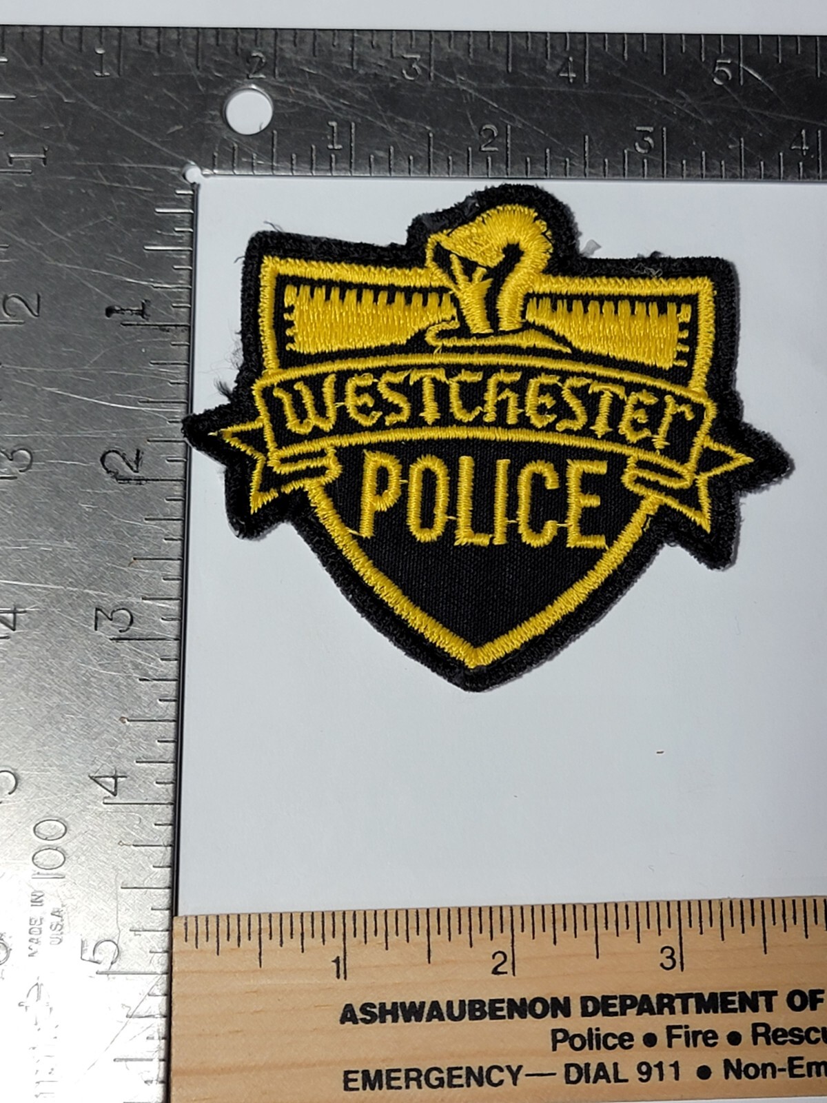 T1 B1 Police patch Illinois Used Westchester
