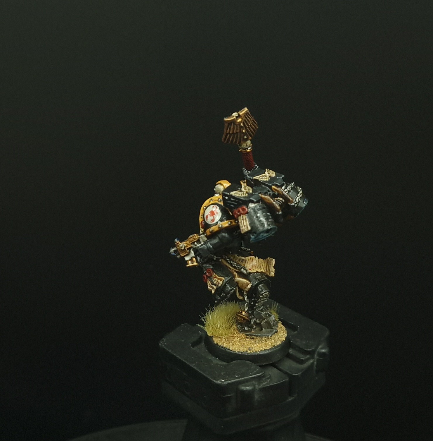 Pro Painted Warhammer 40k Red Scorpions Chaplain METAL OOP Games Workshop