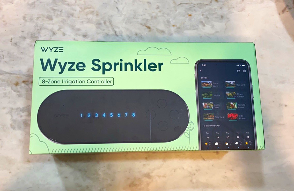 Wyze Sprinkler 8-Zone Irrigation Controller App Control Wi-Fi/Bluetooth WSPRK1