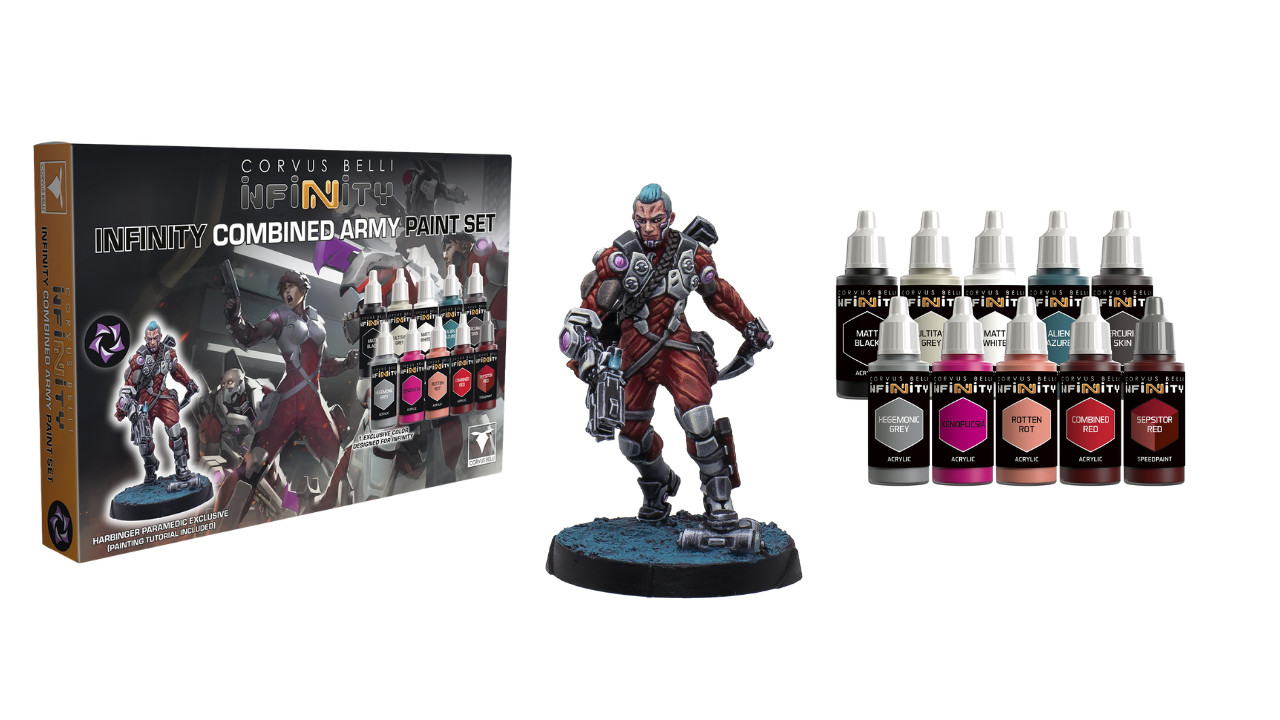 Infinity Combined Army Paint Set Harbinger Paramedic exclusive