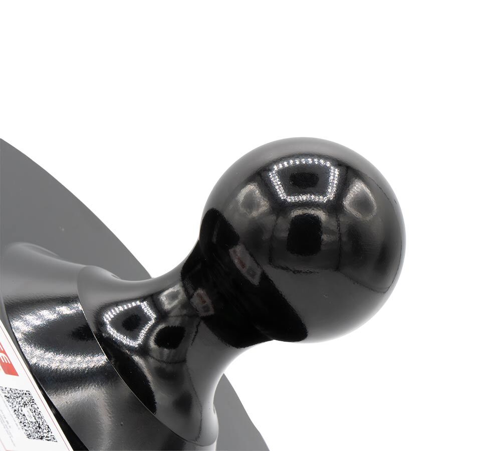 Kingpin to 2-5/16" Gooseneck Ball Hitch Adapter w/ Rings Fit for Tractor, Black