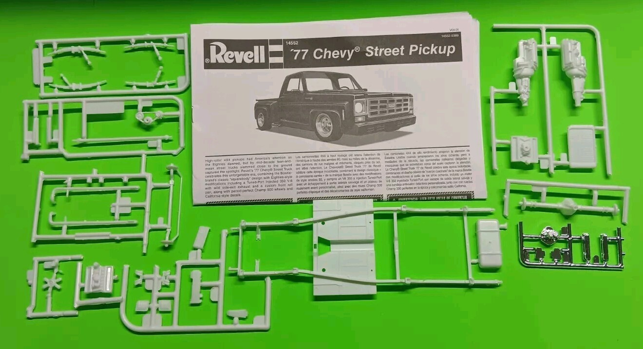 77 Chevy Street Pickup Truck 1/25 Frame Drop Front Axle Quick Change Rear End