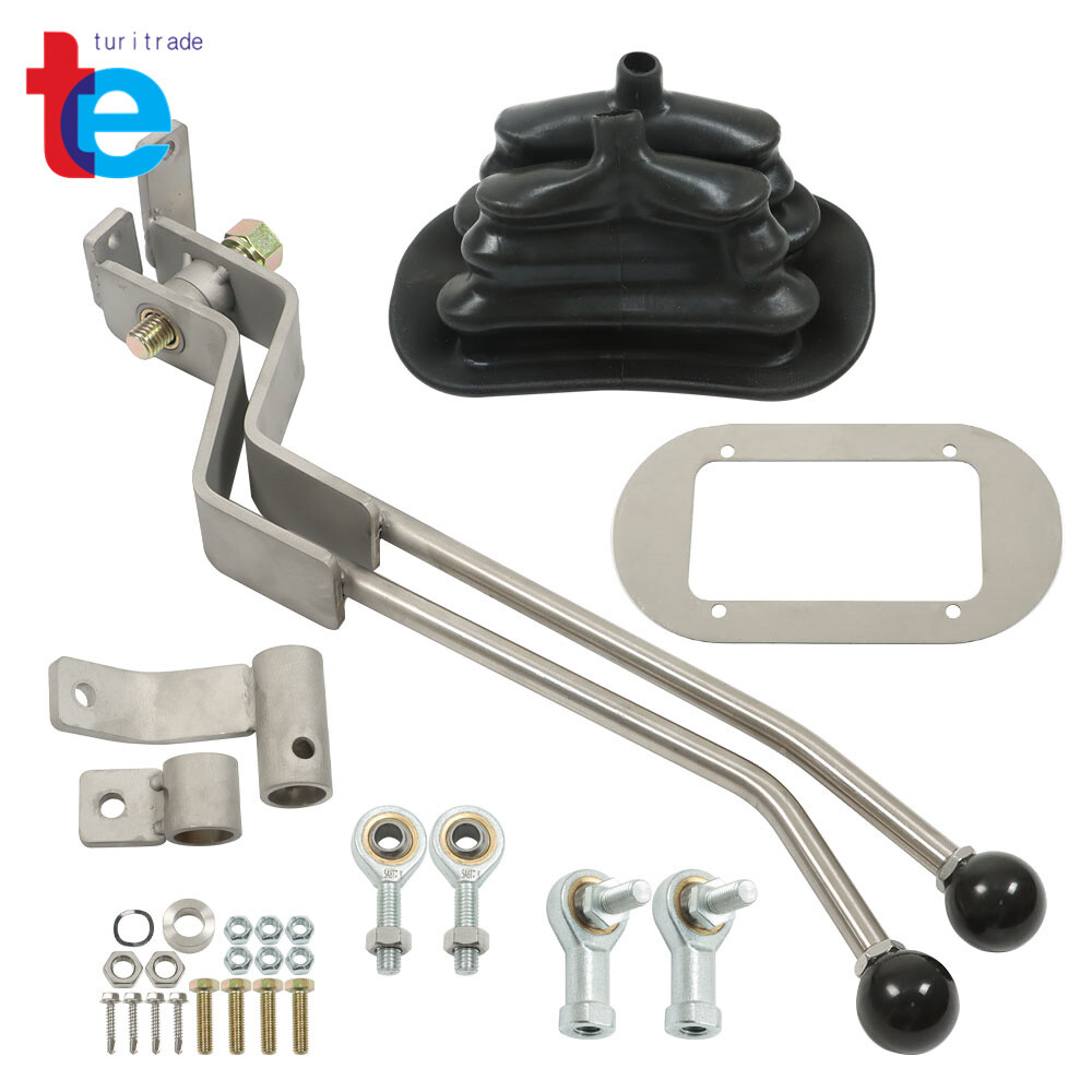For GM Transfer Case Shifter NP205GM8 NP-205 Stainless Twin-Stick Shifter W/Boot