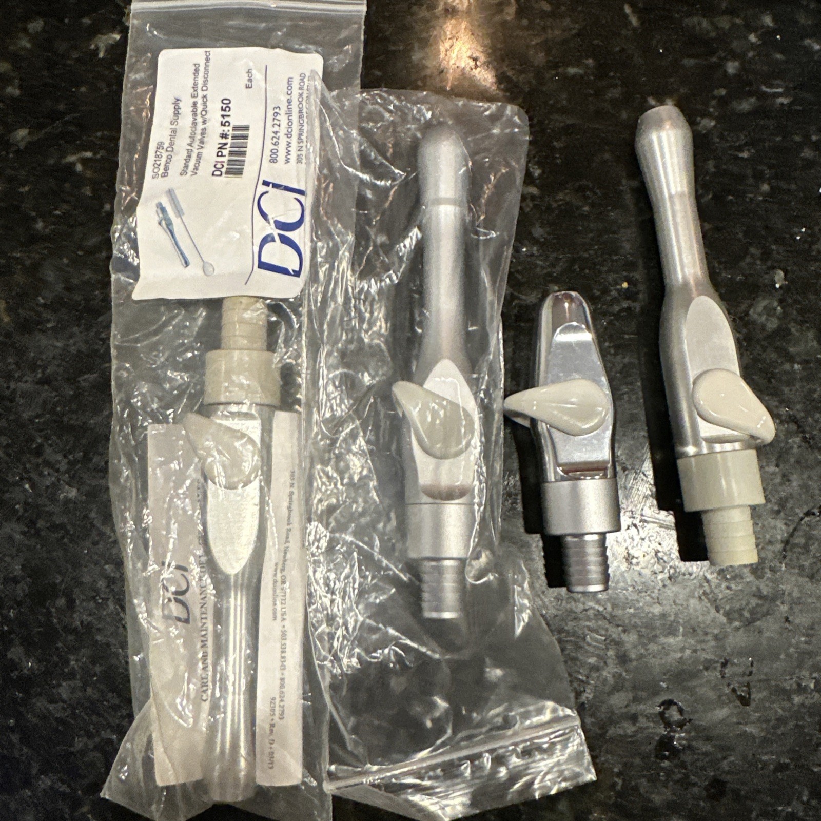 Benco Standard Autoclavable Vacuum Valves Dental Quick Connects