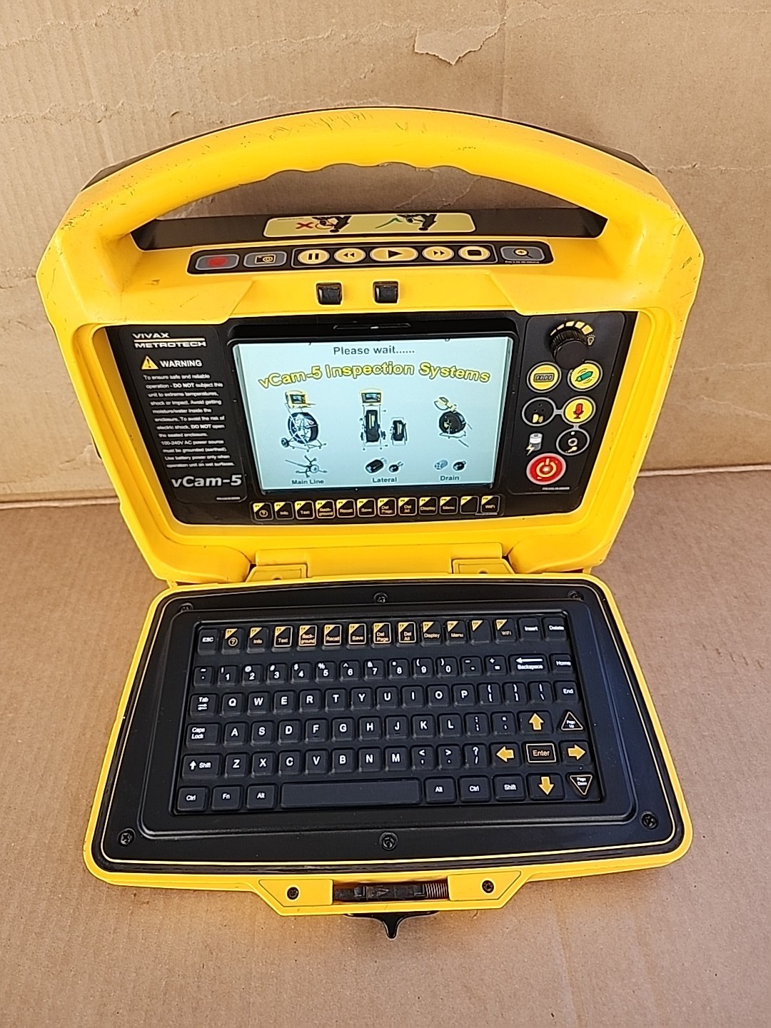 Vivax Metrotech Monitor Model vCam-5 ONLY   No Sewer Camera Reel Included