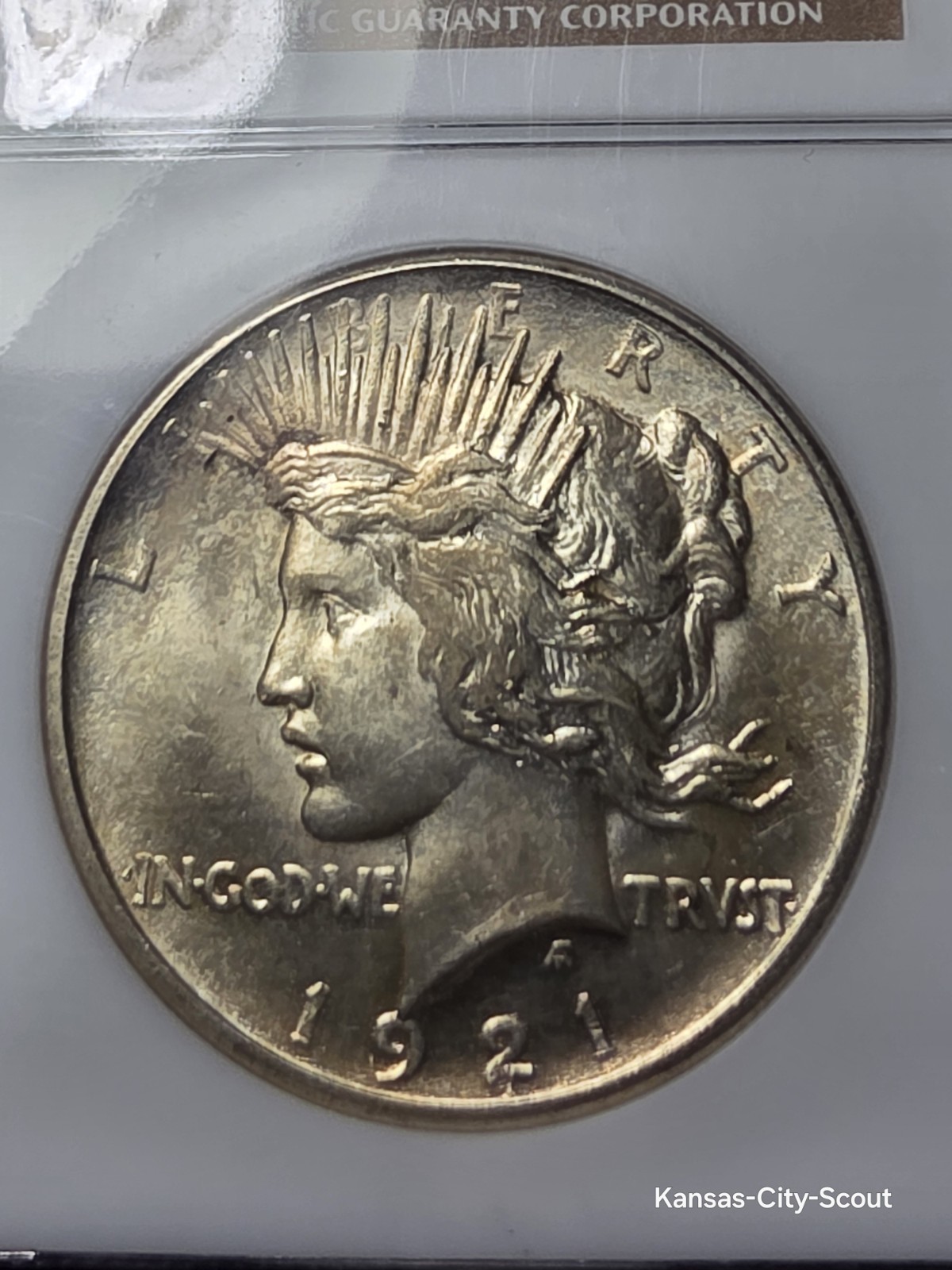 1921 PCGS MS63 HIGH RELIEF PEACE DOLLAR