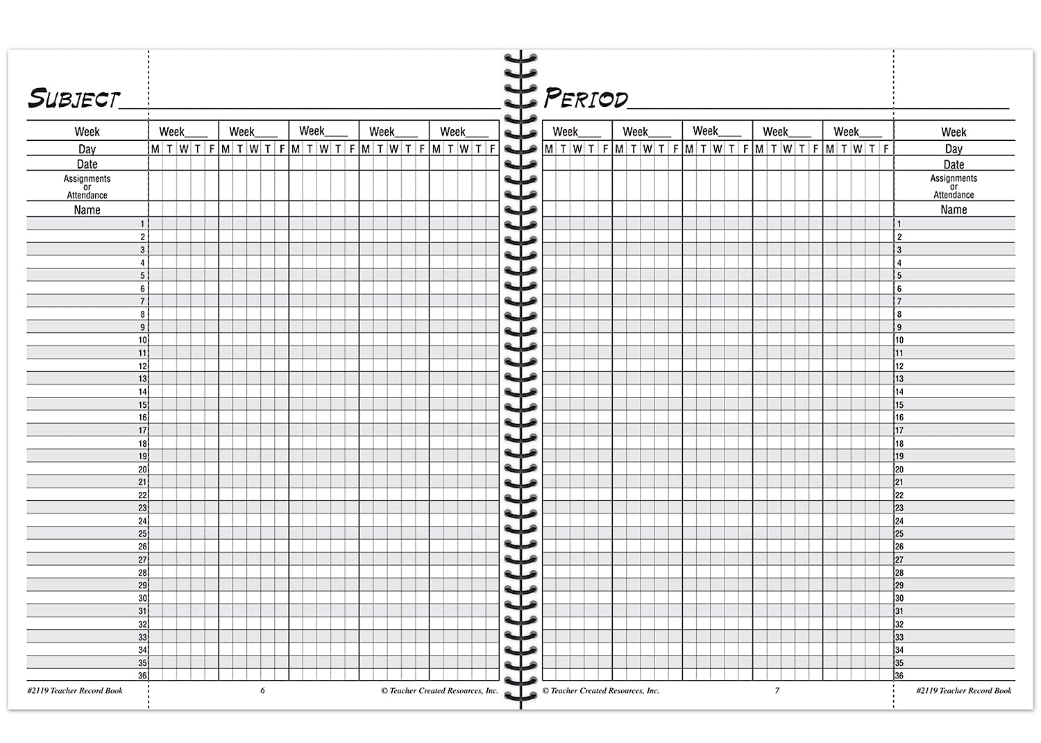 Teacher Record Book