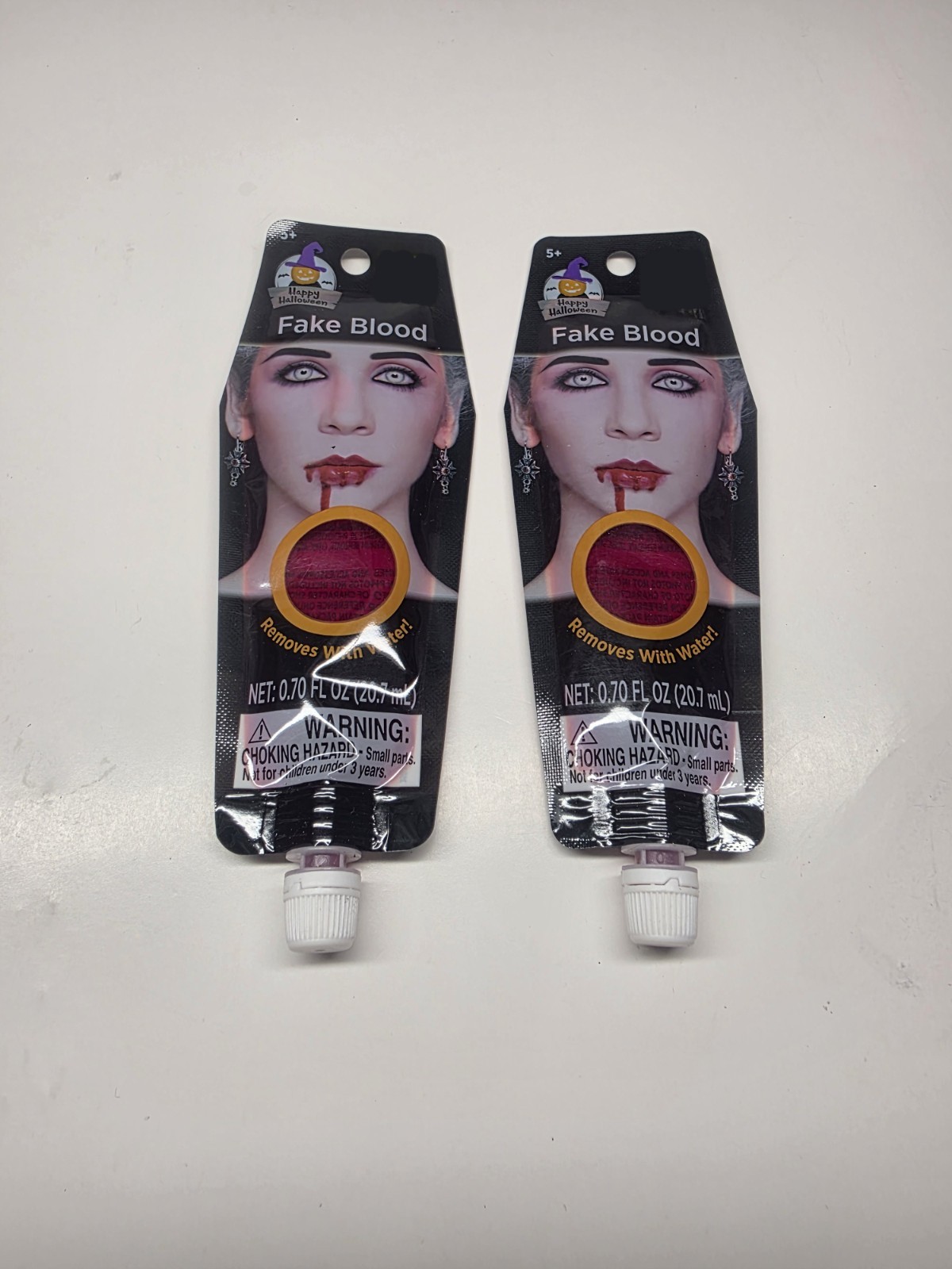Halloween Fake Blood 2 Pack Removes With Water