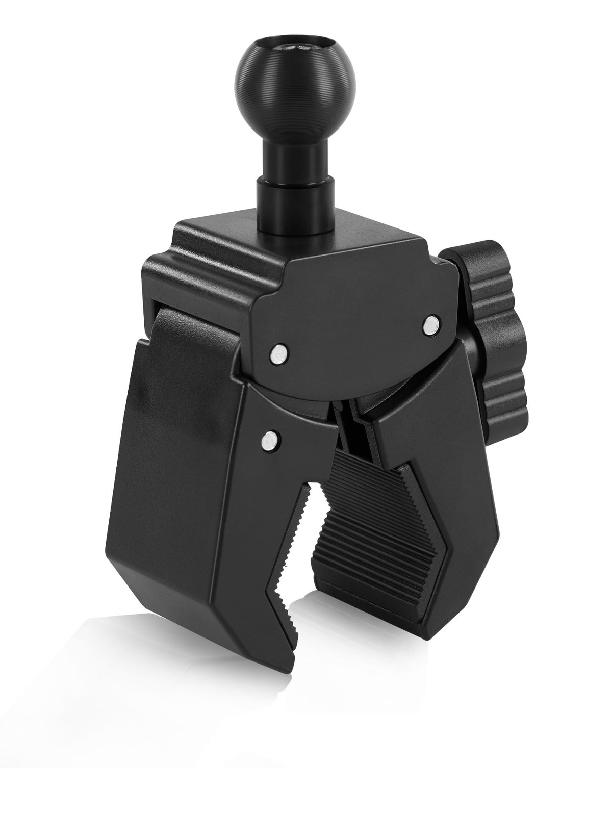 Nilkatss Mount Clamp with 20 MM Ball Head Fit Round 7.5 cubic inches, Black