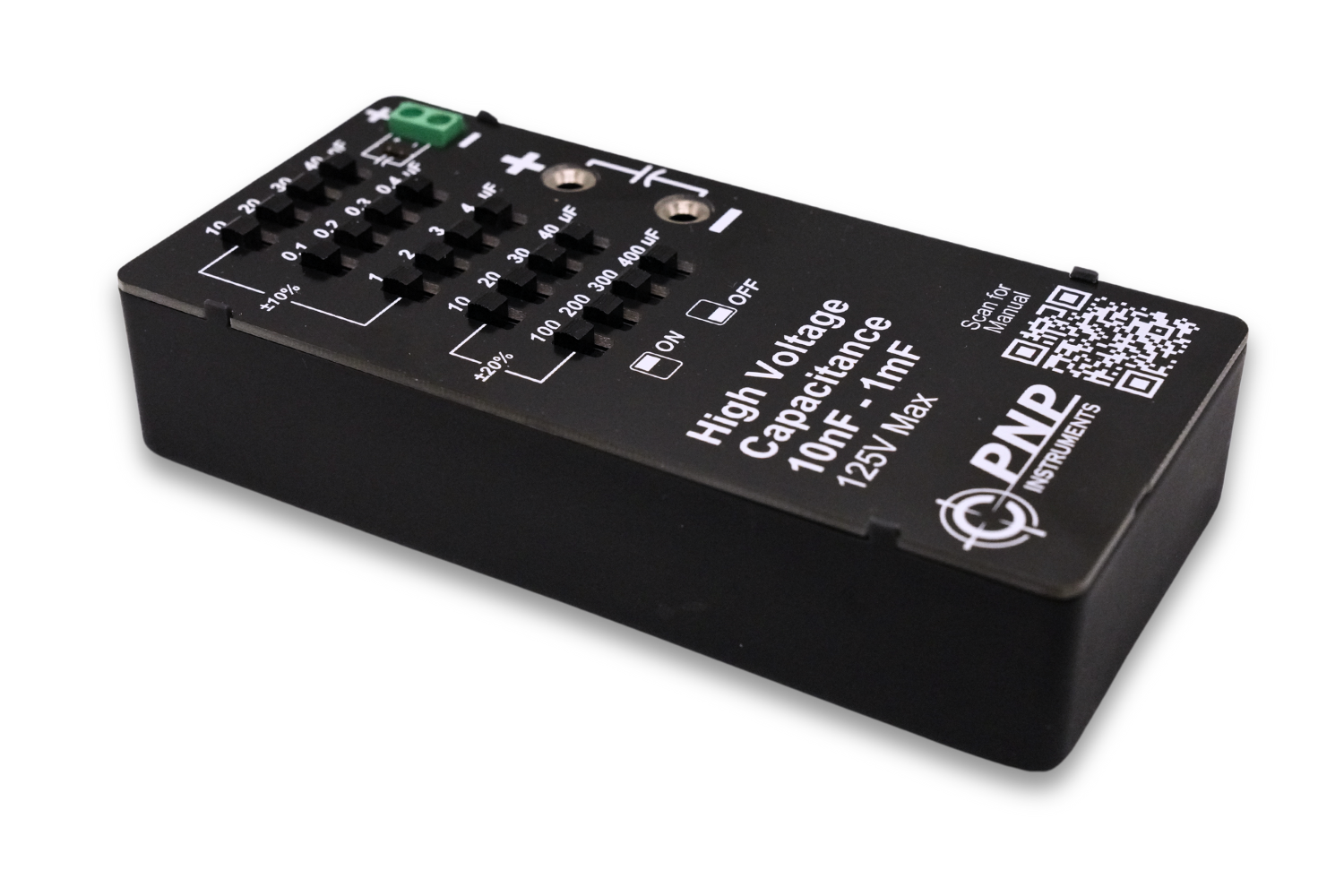 5 Decade Capacitance Box 10nF – 1mF (125V)