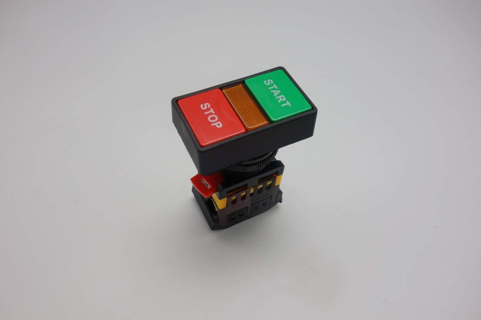 30MM Double head START STOP PUSH BUTTON 120V AC/DC LED illuminated Momentary