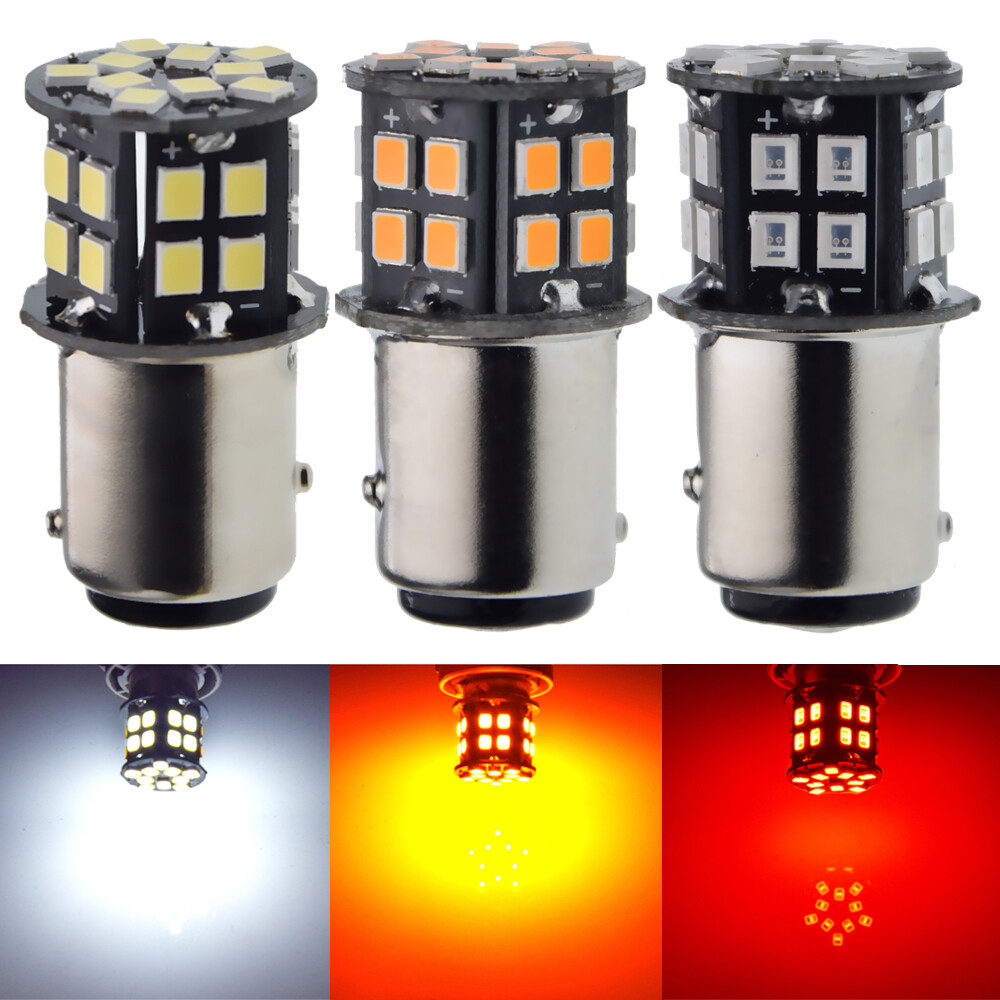 6V 6 Volt LED Bulb 1157 BAY15D P21/5W Tail Brake Stop Light Lamp White Red Amber