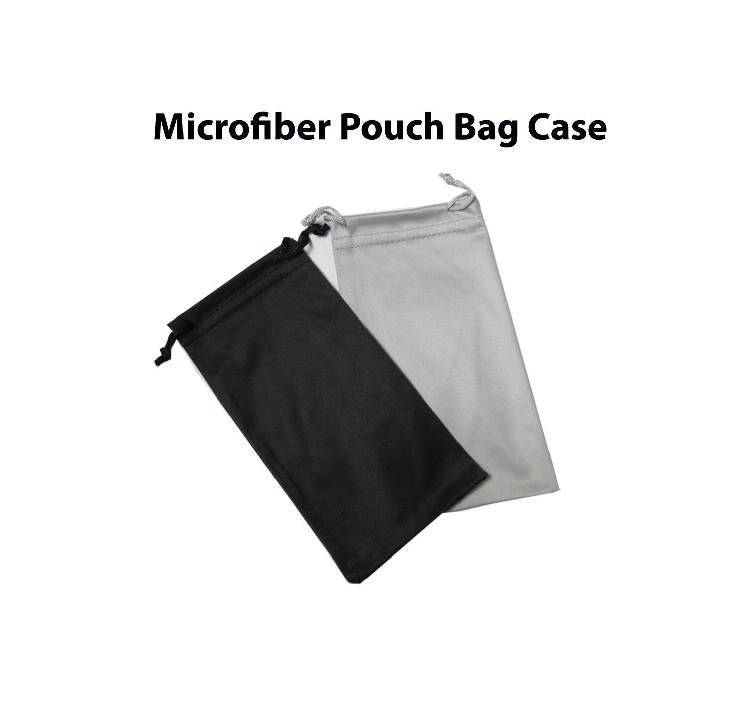 2x Premium Microfiber Pouch Bag Cleaning Case Sunglasses Eyeglasses High quality