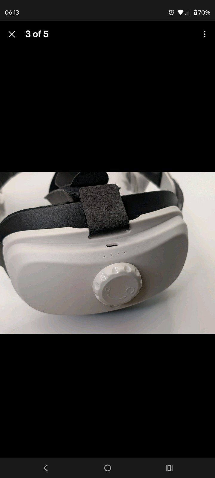Yoges Oculus Quest 2 Adjustable Rechargeable Head strap Gravity Balance Design