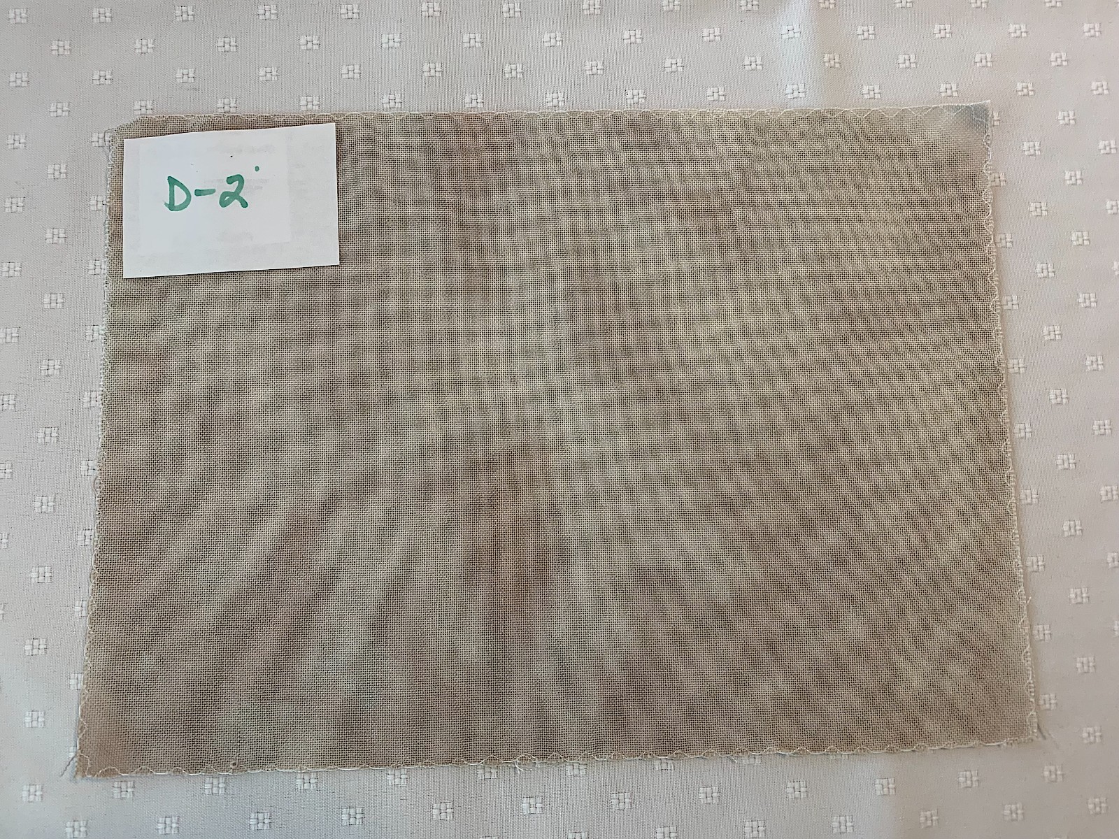 NEW cut of 32 ct. Over-dyed Jobelyn:   "SAND CASTLE"     9" x  12-3/4"