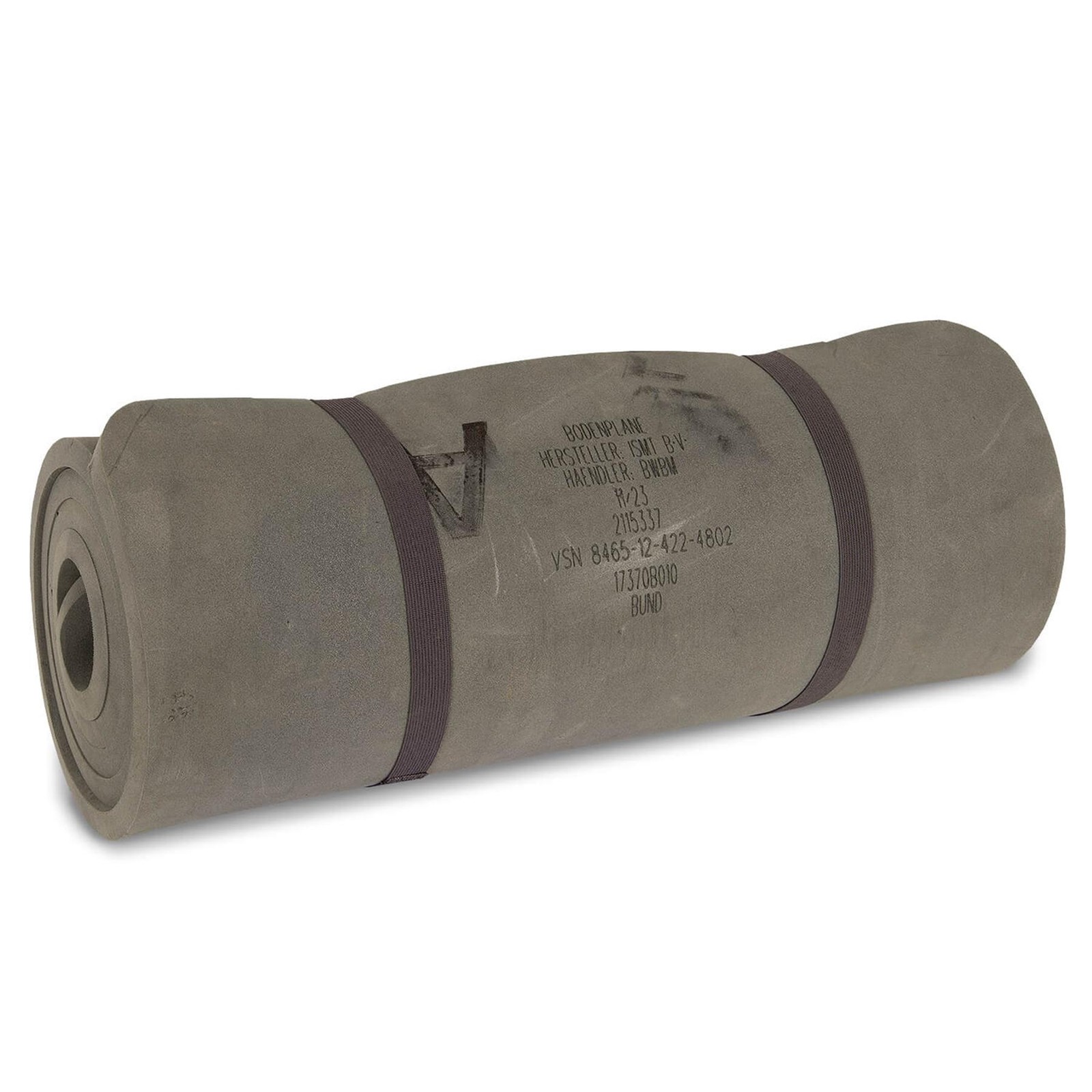Original German Military Sleeping Pad Rolled Camping Outdoor Army Issue Olive