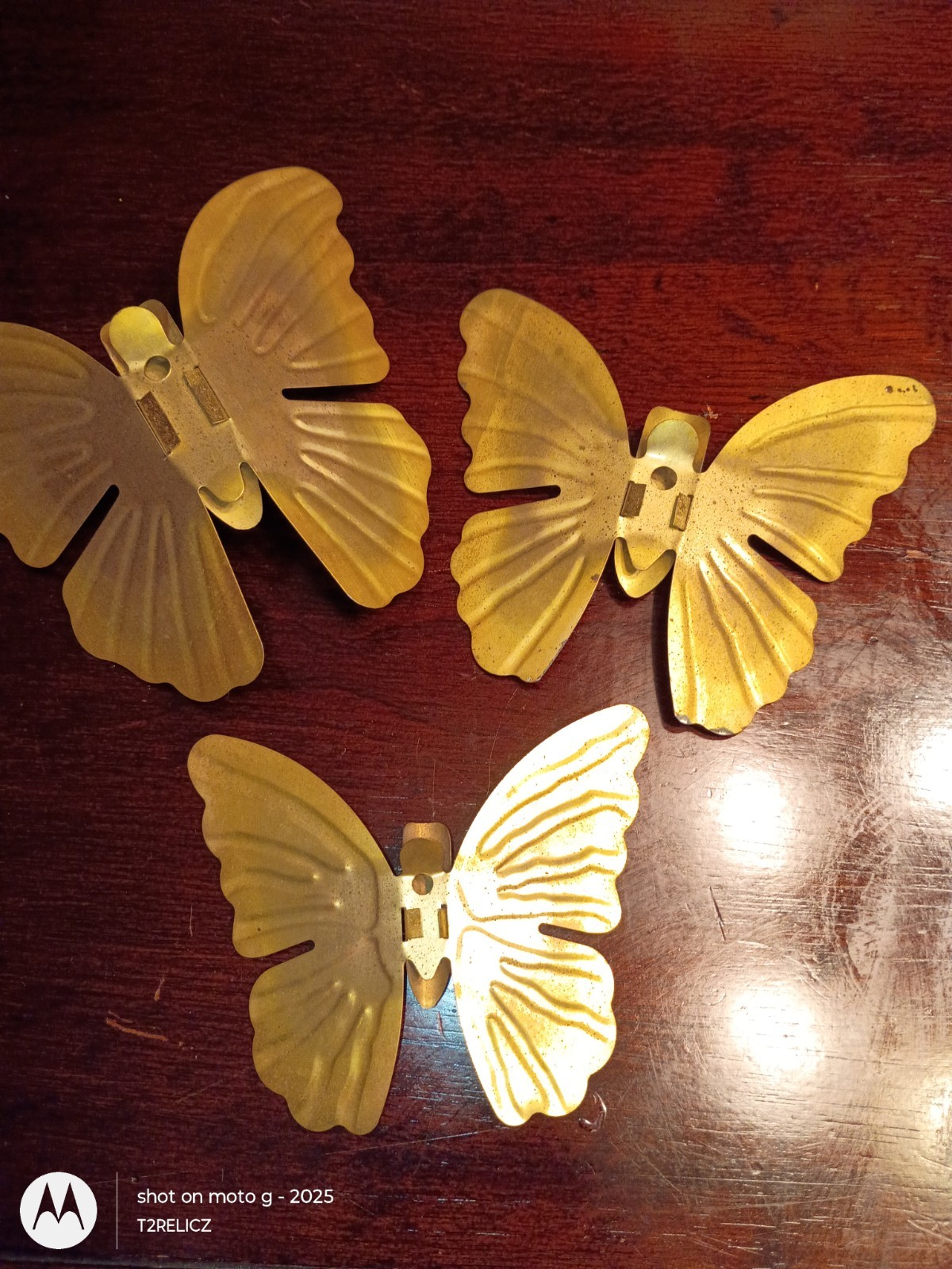 Home Interiors Brass Butterflies Set Of 3 Metal Wall Decor~Vtg~MCM~ Timeless!