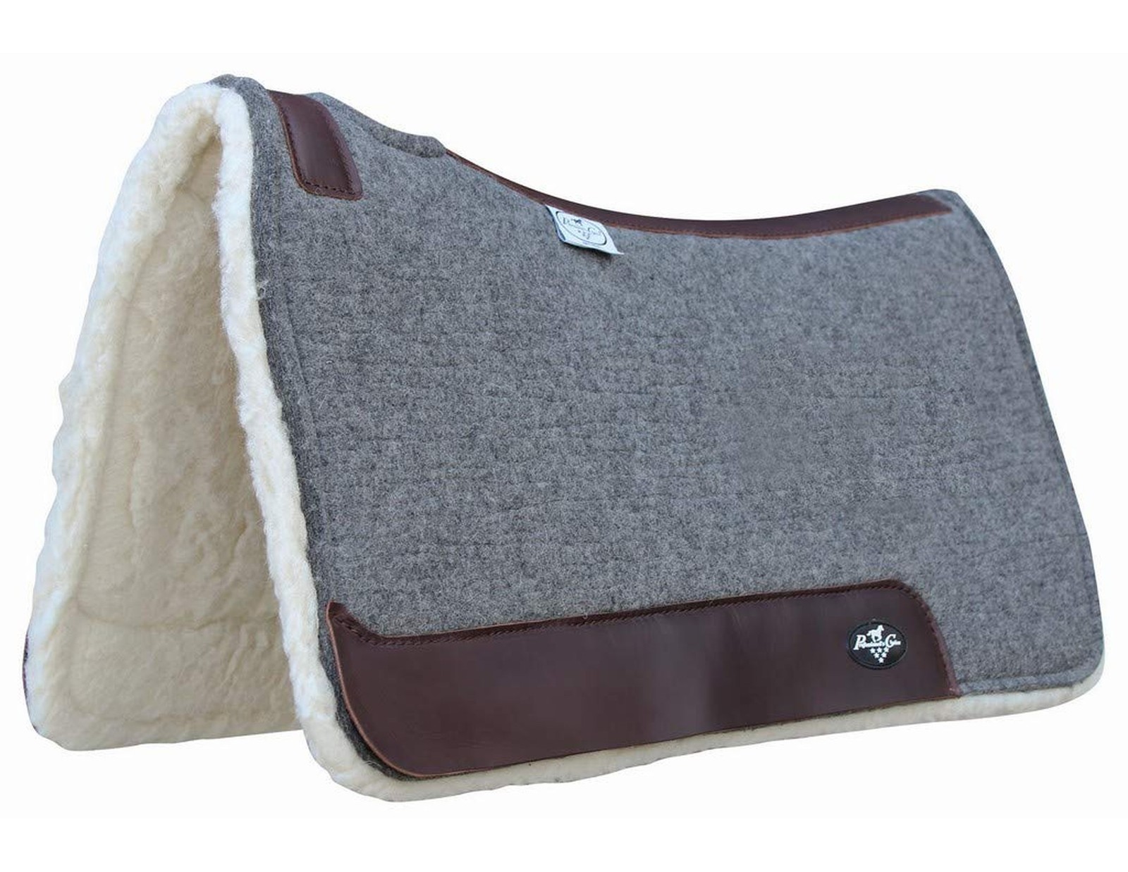 Professional's Choice Deluxe 100% Wool Saddle Pad With Fleece
