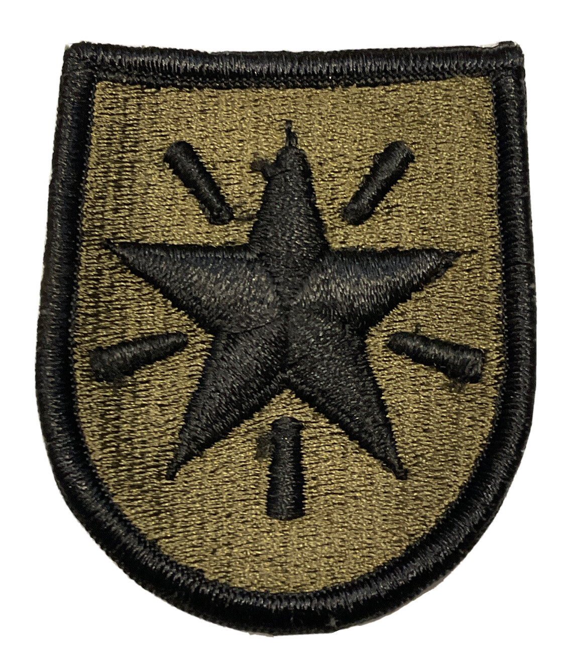 Vietnam Era U.S. 36th Infantry Brigade Subdued Merrow Edge Patch Mechanized