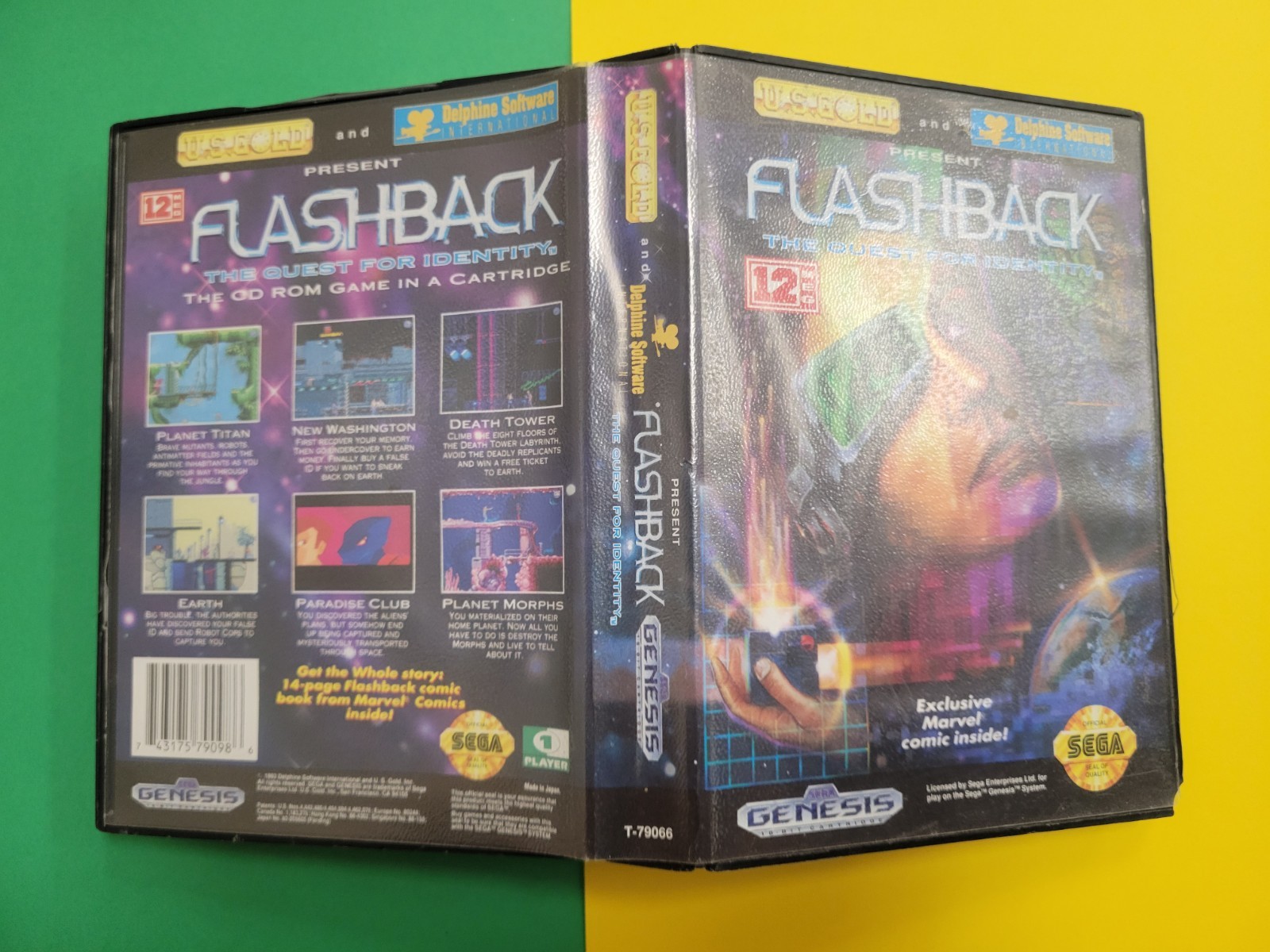 Flashback (Sega Genesis) Case ONLY
