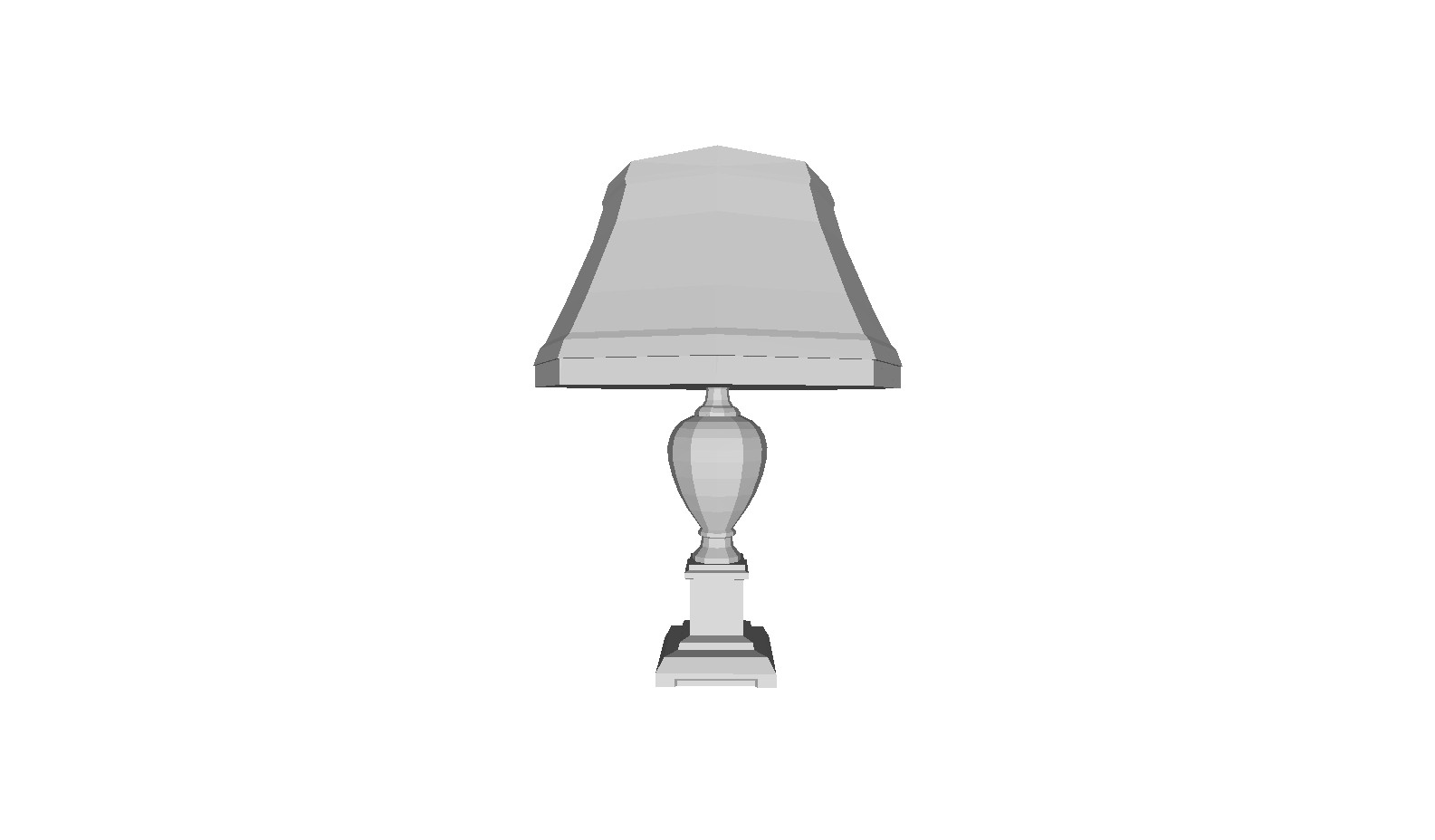 Printle Object Room Light-Table Lamp for Bedrooms Figure for Dioramas Train Sets