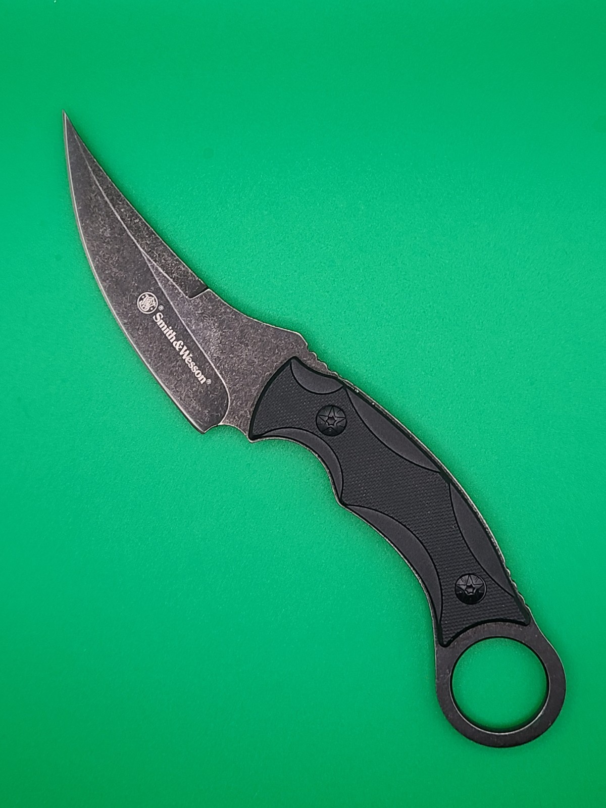 Smith & Wesson 8.5" Stainless Karambit Fixed Blade Neck Knife Model SW995 - New