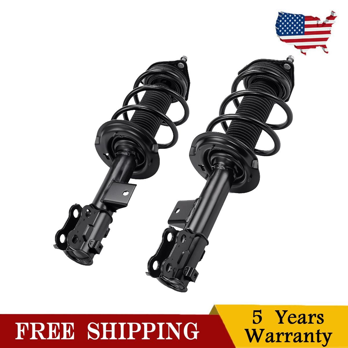 2pcs Front Complete Struts & Coil Spring For 2011 2012 2013 2014 Hyundai Sonata