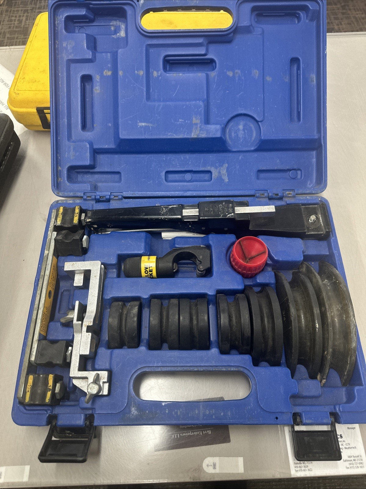 Yellow Jacket Refrigeration Service Tools Ratchet Tube Bender Kit 60325 w/ Case