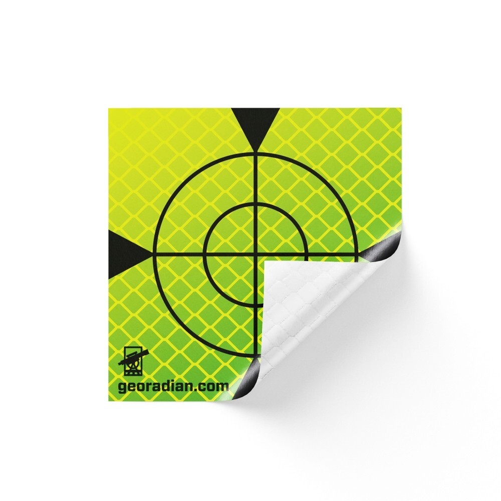 Reflective label 40mm x 40mm MIX 100p. Total Station