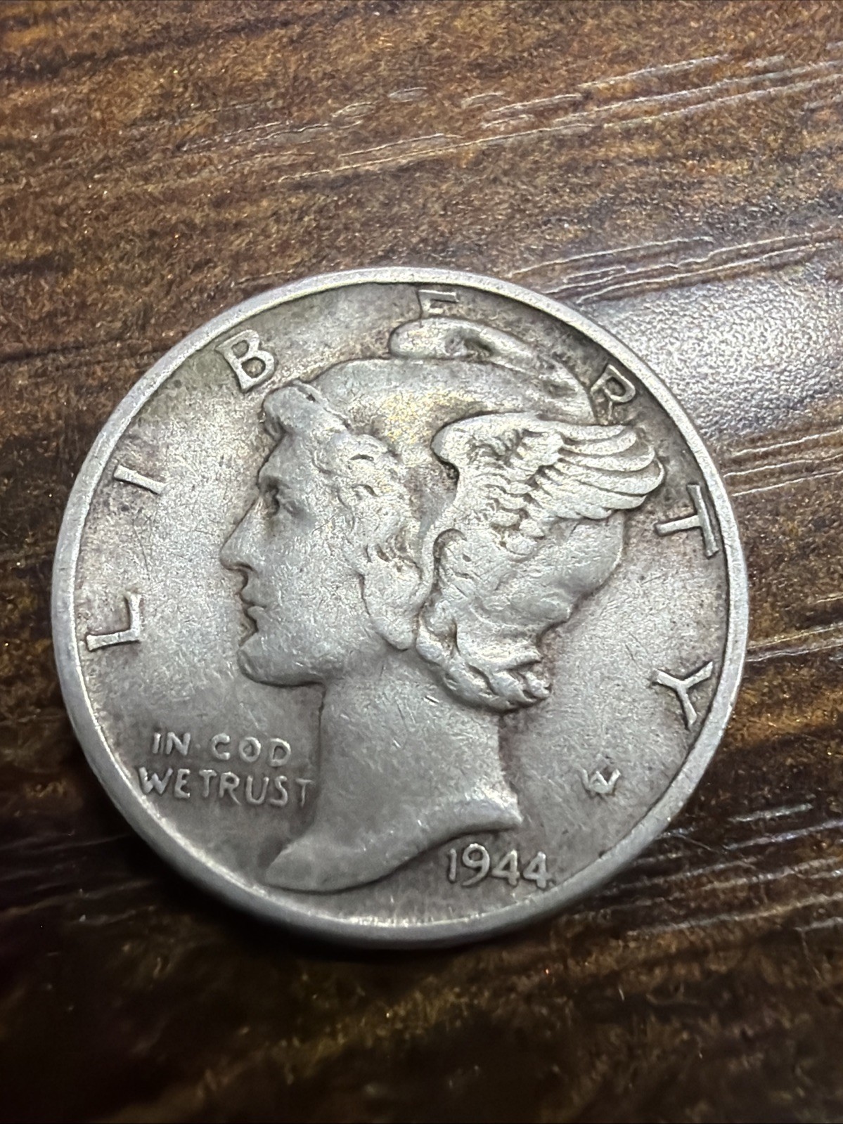 1944 Mercury Dime - Actual Silver Coin   Same Day Shipping