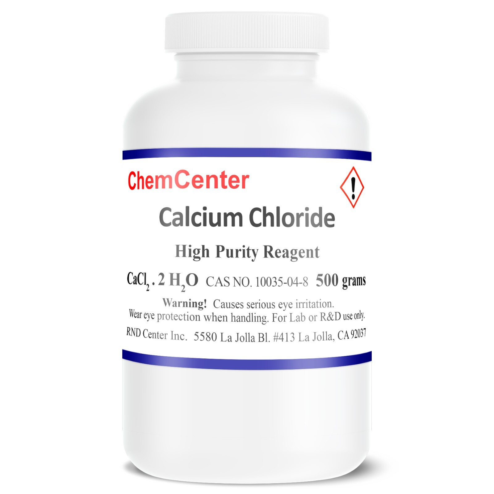 Calcium Chloride,Dihydrate, Ultra pure, 99.9+%,  500 gm