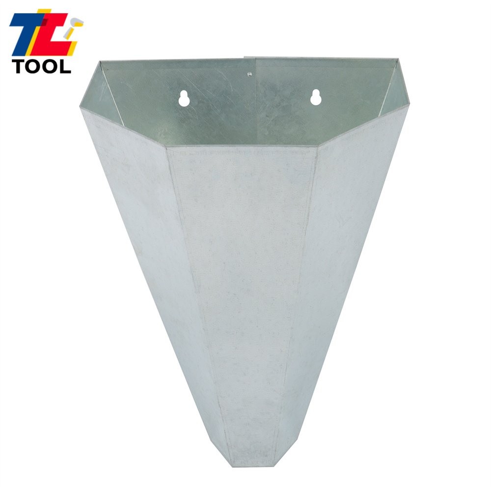 2 Pack 8 lbs Medium Size Chicken Cone Galvanized Steel Poultry Restraining Cone