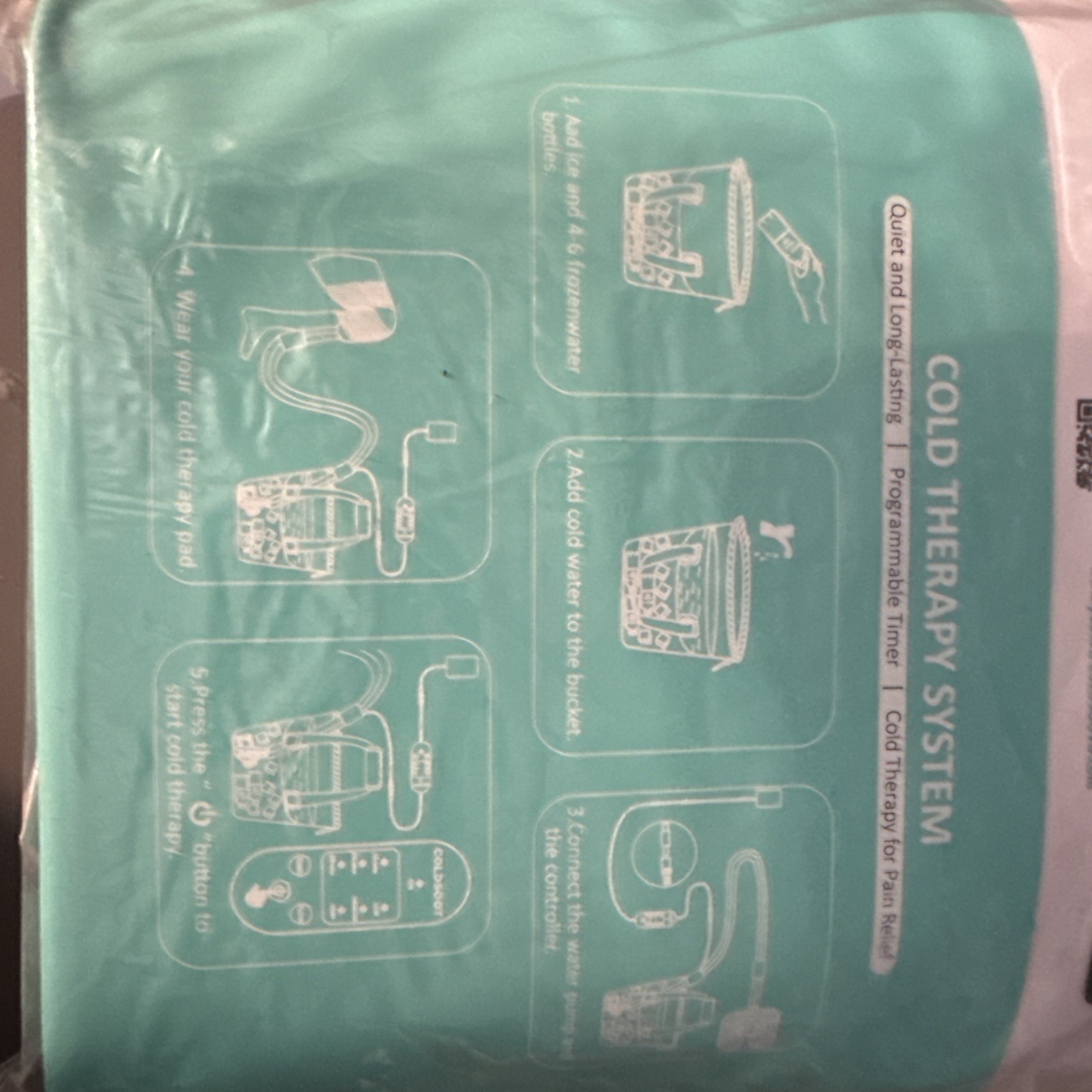Cold Therapy Machine w/Timer, Compact and Portable Ice Machine for Knee After Su