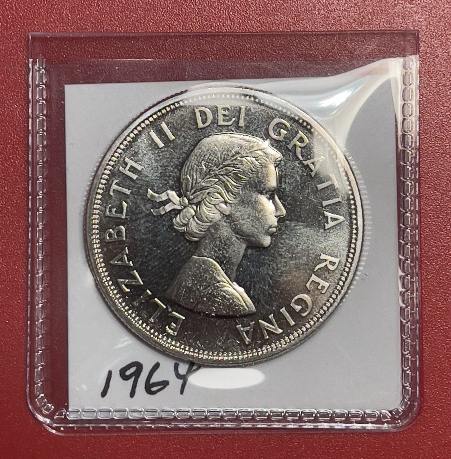 1964 Canada Silver Dollar, Uncirculated, Charlottetown Confederation.