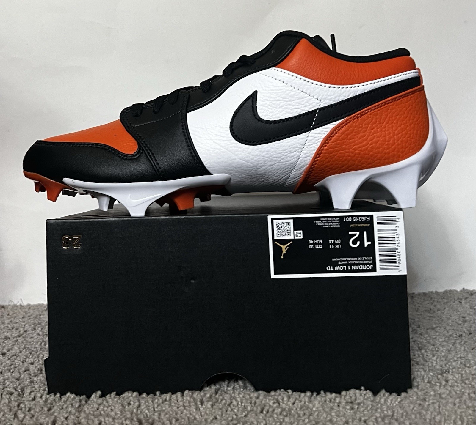 Size 12M- Nike Air Jordan 1 Low TD Shattered Backboard NBY FJ6245-801